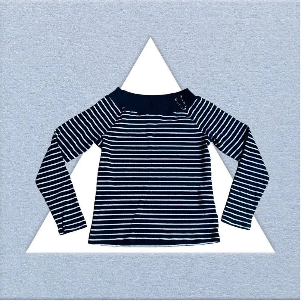 Lauren Ralph Lauren Blue Stripe Sweater Size XL